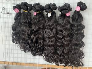 Extensiones de Cabello Virgen Camboyano de Primera Calidad, Ondulado Afro Liso de 30 Pulgadas, Color 1B, Trama Doble a Máquina - Product Image 3