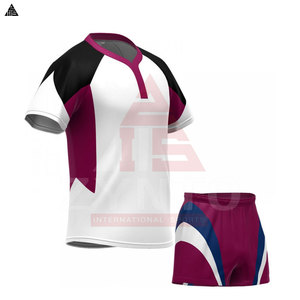 Nouvelle conception personnalisée, uniforme de rugby professionnel unisexe, ensemble maillot et short de rugby OEM par sublimation - Product Image 5