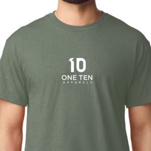 Camiseta para Hombre, Color Verde Jaspeado, Personalizada, de Algodón, Manga Corta, Cuello Redondo, Prenda Lisa para Venta al Por Mayor - Product Image 4