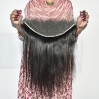 Extensions de cheveux humains indiens Remy HD 13*6 frontales, lisses, doux, soyeux, vierges non traités, fabriquées à la machine, prix d'usine de gros 100%