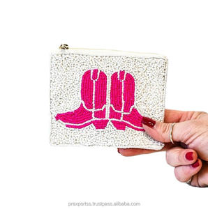 กระเป๋าใส่เหรียญผู้หญิง WildBloom สไตล์โบฮีเมียน ประดับลูกปัดรูปผีเสื้อ ทำมือ น่ารัก กระเป๋าสตางค์ใบเล็ก อุปกรณ์เสริมสำหรับการเดินทาง ความจุเยอะ กันน้ำ - Product Image 5