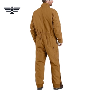 Custom Insulated <b>Waterproof</b> Hi Visibility <b>Work</b> Coverall Unisex Heavy Duty Nylon Winter Industrial Utility Boiler Suit - Product Image 4
