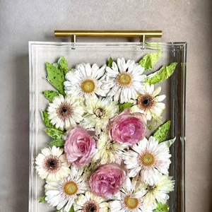 Custom Resin <b>Flower</b> Preservation Tray | Wedding <b>Bouquet</b> Keepsake Tray | Personalized Floral Heirloom | Anniversary & Memorial Gi - Product Image 1