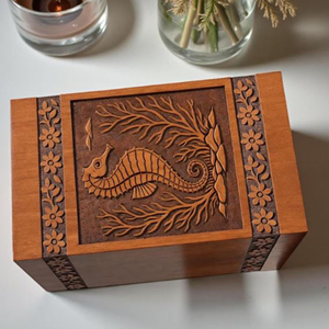 Custom Engraved Wooden Resin Urn <b>Box</b>: <b>Pet</b>/Human <b>Memorial</b> Keepsake urn <b>Memorial</b> Keepsake by AYAANS - Product Image 5