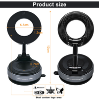 Aimant N52 Nouvelle Version Améliorée 360° °   Support de téléphone magnétique rotatif à ventouse, support étanche pour miroirs de gym, bureaux et tables