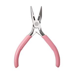 Set of 3pcs New Steel & Rubber Round & Needle Nose Pliers with <b>Wire</b> Cutter Essential Tools for Jewelry Making & Equipment - Product Image 3