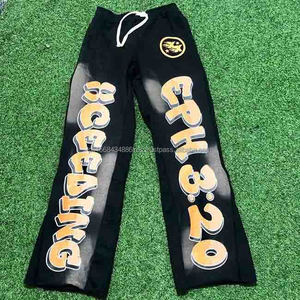 New Y2K Pockets Drawstring Cargo Pants Women Hip Hop Breathable Mid Rise Wide <b>Leg</b> Casual Vintage Streetwear 100% Cotton - Product Image 6