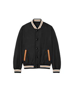 Chaquetas de béisbol de invierno personalizadas para hombres Chaqueta Universitaria de Servicio OEM transpirable de satén de alta calidad para hombres - Product Image 4