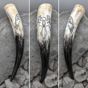 New Design Buffalo Viking Horn Natural Craft Handmade Customized Size Viking Drinking Horn Authentic & Food Safe - Product Image 4