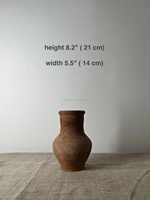 Vase en terre cuite rustique vieilli, pot en argile sculpté à la main, durable, taille/couleur personnalisable, style Wabi Sabi, ferme, minimaliste, haute qualité