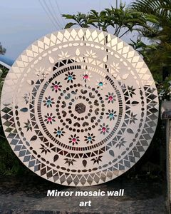 High Quality <b>Mirror</b> Mosaic Art Wall Hanging Reflective Decorative Wall <b>Panel</b> for Bedroom Living Room and Office Use For Sale - Product Image 4