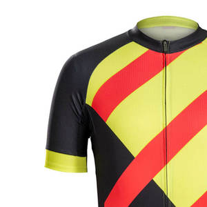 Maillot de cyclisme pour homme en polyester 100% écologique, respirant, imprimé, sans coutures, avec un design unique - Product Image 3