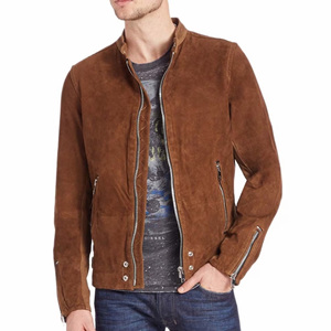 For Wear Men's High Quality Premium Leather <b>Trucker</b> <b>Jacket</b> Suede Leather Soft Touch Fully Lined Black Suede Reversible - Product Image 5