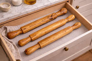 Wooden Rolling Pin Belan Rustic Kitchen Dough <b>Roller</b> Traditional Wood Roti and Chapati <b>Pastry</b> Pizza Dough Baking and Home Cookin - Product Image 4