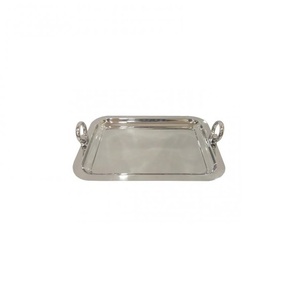 Plateau de service décoratif traditionnel, accessoires de cuisine pour la maison, plateau en métal pour le stockage et le service des aliments, vente en gros personnalisée - Product Image 1