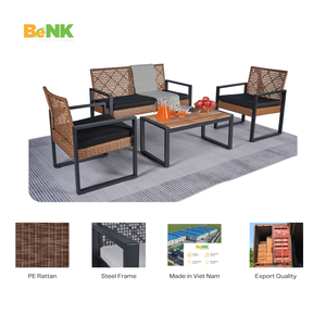 ชุดเฟอร์นิเจอร์หวายสำหรับเฟอร์นิเจอร์กลางแจ้งและเฟอร์นิเจอร์ในสวน - Product Image 5