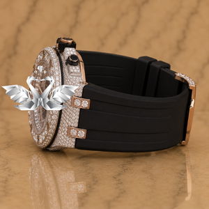 Luxury Jewelry Style Moissanite Diamond Watch Men Stainless Steel Bracelet Watch - Product Image 3