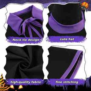 <b>Witch</b> Outfit Halloween Costume Lawn <b>Decor</b>, Cute Porch Goose Clothes for Outdoor Garden Yard Patio Cement Statue Art - Product Image 4