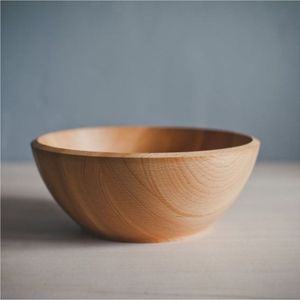 Grand saladier en bois d'acacia - Ensemble de bols à fruits en bois naturel faits à la main, écologiques, pour la cuisine, le restaurant, la vente en gros - Product Image 5