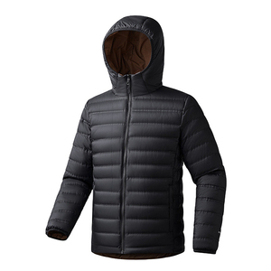 Doudoune épaisse à capuche color-block en polyester avec fermeture éclair, en stock, au meilleur prix, pour homme, idéale pour les voyages et un usage décontracté - Product Image 2