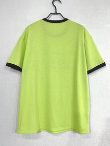 T-shirt décontracté pour femme vert lime avec imprimé chat dessiné à la main, col rond, manches courtes, coupe ample, en coton, pour le printemps et l'été - Product Image 3