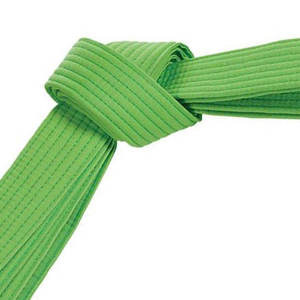 Cinturón de Artes Marciales Verde y Azul Five B, 100% Poliéster Elástico, Unisex, Talla Adulto, Teñido Liso, para MMA, Taekwondo, BJJ, Ropa Deportiva - Product Image 3