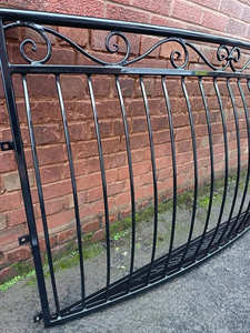 Rampe de balcon en fer forgé traditionnelle KHP, sans cadre, résistante à la rouille, facile à assembler, pour usage extérieur - Product Image 4