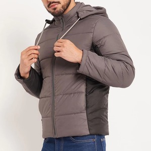 Veste matelassée imperméable personnalisée pour homme, coupe-vent, thermique, à capuche, décontractée, chaude pour l'hiver, vêtement de sport - Product Image 3