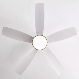 22W LED <b>Light</b> & <b>Remote</b> <b>Control</b> 42 Inch Flush Mount <b>Ceiling</b> Fans with 5 ABS Blades for Bedroom Dining Room - Product Image 5