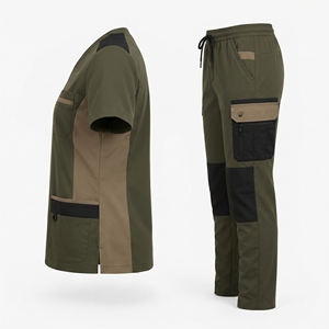 Unisex <b>Scrub</b> Suit Medical Uniform Comfortable Healthcare Workwear <b>Set</b> With Breathable Fabric Durable Stitching And Functional - Product Image 6