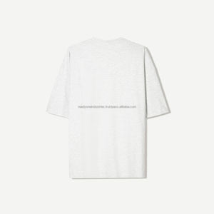 Camiseta de manga corta para hombre de alta calidad para primavera y verano, Impresión de logotipo personalizado, lavado con ácido, estilo callejero, ajuste de gran tamaño - Product Image 4