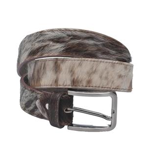 Fabricante y Mayorista de Cinturones de Cuero Vacuno Genuino Estilo Vaquero Occidental, Cinturones Unisex, Cinturones de Cuero con Pelo de Vaca para Hombre - Product Image 2