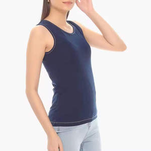 Fournisseur de débardeurs pour femmes Débardeur respirant pour femmes Tissu léger Vêtement décontracté chic - Product Image 2