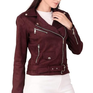 Chaquetas de Cuero para Mujer a Precio Económico, Nueva Colección en Venta Online, Chaquetas de Cuero de Color Sólido, Estilo Casual y Moderno - Product Image 1