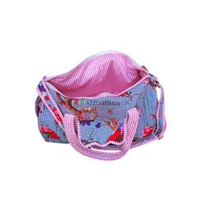 กระเป๋าเดินทางผ้าฝ้ายสไตล์วินเทจรักษ์โลก น้ำหนักเบา ทนทาน ความจุเยอะ เปิดปิดด้วยซิป ใช้ได้ทุกฤดู เหมาะสำหรับไปทะเล - Product Image 6