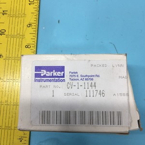 Válvula de Retención PARKER CV-1-1144 POPPET, AC3115A1 - Equipo y Piezas de Semiconductores de Confianza de Marca Global - Product Image 1