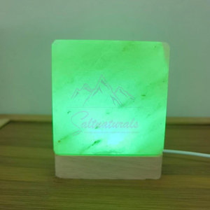 Lampe en sel de l'Himalaya naturelle en forme de cube, lampe en sel de l'Himalaya originale en forme de cube pour chambre à coucher - Product Image 6