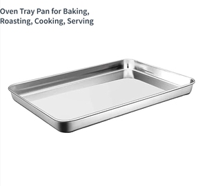 Plateau de service rectangulaire professionnel en acier inoxydable, plateau en métal poli pour hôtel, restaurant, traiteur, buffet et banquet - Product Image 5
