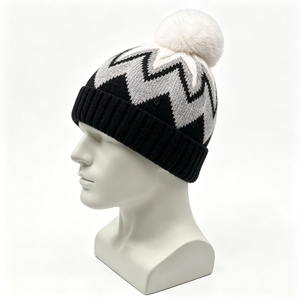 Wholesale Custom <b>Wool</b> Blend Winter <b>Beanie</b> <b>Hat</b> Printed logo Super Quality Breathable Waterproof Cozy Knit Skull Caps ARTIZ - Product Image 2