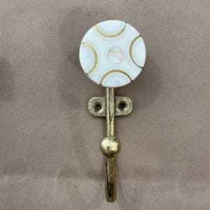 Colgador de Pared de Mármol Natural Hecho a Mano, Ecológico, Estilo Art Deco, Accesorio de Pared de Piedra Premium para Hogar y Hotel - Product Image 3