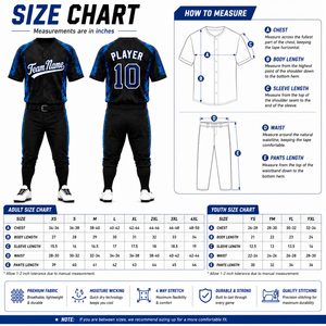 Custom Academy Baseball Uniform Full Button Jersey Pants Personalized Team Name Number Performance Teamwear OEM Wholesale - Product Image 5