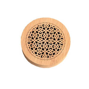 Brûleur d'encens en bois de santal de petite taille de qualité supérieure pour la fragrance d'intérieur et l'usage religieux - Brûleur de Bakhoor écologique 100% naturel - Product Image 3