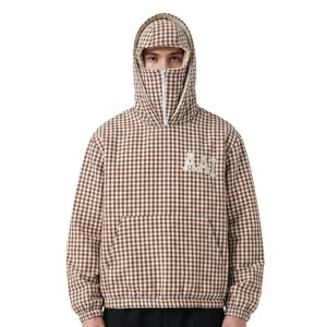 Pasamontañas con estampado de cuadros, sudaderas personalizadas para hombre, ropa de marca estadounidense, máscara facial para clima frío, a prueba de viento, con capucha, suministro del fabricante - Product Image 1