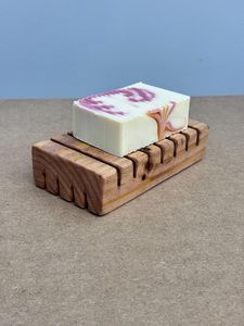 Handmade Natural Wooden Soap Dish Holder Modern Wood Soap Dish <b>Tray</b> for Home Office Hotel Washroom Custom Packing Hot Sale - Product Image 4