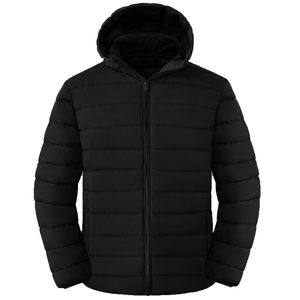 Veste d'hiver pour homme, matelassée, à capuche, imperméable, coupe-vent, entièrement zippée, chaude et épaisse - Product Image 4