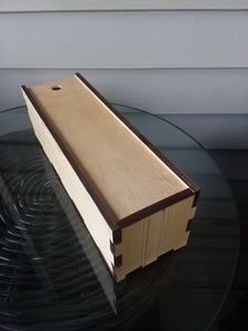 Caja de Vino Moderna de Madera con Tapa Deslizante, Impermeable, con Asa de Cuerda, Organizador Rectangular Colgante, Capacidad de 0-1L - Product Image 5