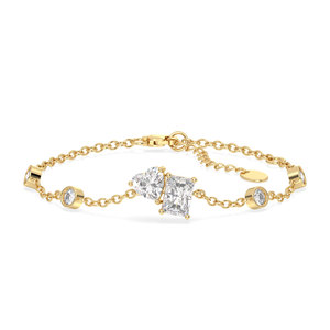 REYES Gran Oferta, Pulsera de Oro Blanco de 14K con Diamantes Cultivados en Laboratorio de Corte Trillón de 7MM, Regalo de Boda Clásico, Joyería Fina para Mujer - Product Image 6