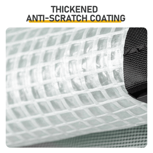 Serra Pieghevole 8x6ft in Rete PE con Struttura in Ferro Verniciato Bianco e Tettoia in Plastica per Giardino e Coltivazione - Product Image 5