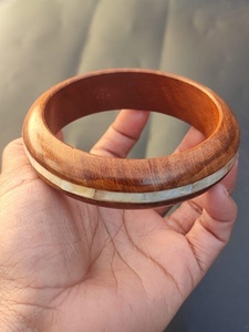 กำไลไม้ฝังลายไม้สุดหรูช่างฝีมือทำด้วยมือเครื่องประดับแฟชั่น - Product Image 4