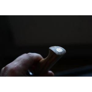 มีดเชฟทำมือ Jexmoo แบบกำหนดเองได้ พร้อมใบมีดเหล็กดามัสกัส ขนาด 8 นิ้ว ด้ามไม้ ปลอกหนัง - ของขวัญสำหรับเชฟ - Product Image 6